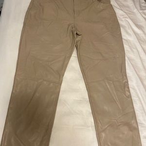 Faux Leather 90’s Straight Pants